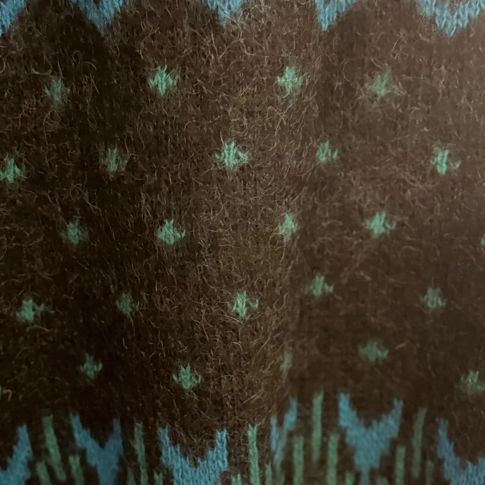 Álafoss Icewool‎ Iceland Wool Sweater Nordic Fair Isle Made Iceland M Vtg